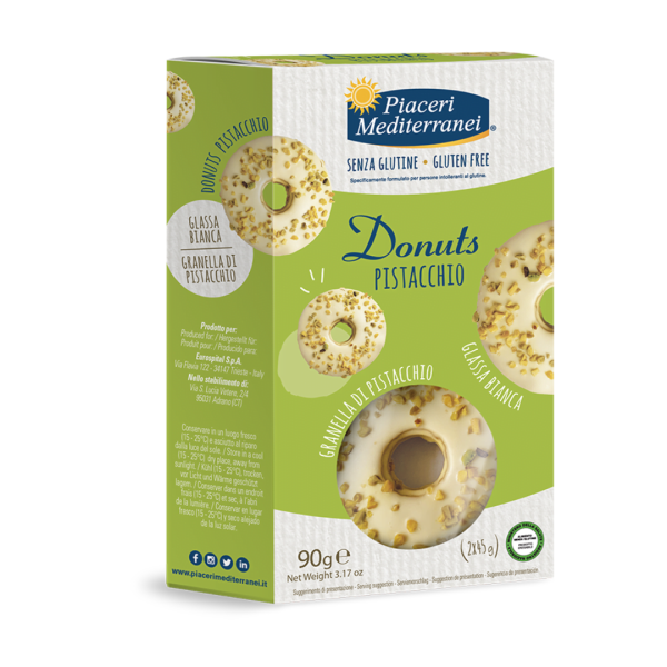 Donuts al Pistacchio di Piaceri Mediterranei senzas glutine